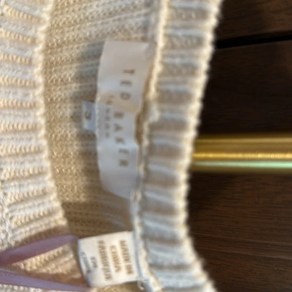 Ted Baker Ivory Knit Sweater - Picture 2 of 11